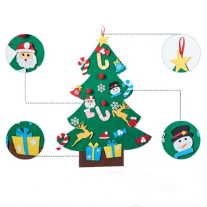 Árbol <span class=keywords><strong>de</strong></span> fieltro <span class=keywords><strong>de</strong></span> <span class=keywords><strong>Navidad</strong></span> para colgar en la <span class=keywords><strong>pared</strong></span>, 26 adornos desmontables - Product Image 3