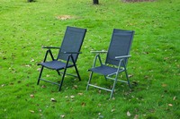 Hitree – chaise de plage à dos haut pliable et Portable pour table de jardin