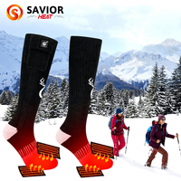 Chaussettes chauffantes sans fil à piles pour hommes et femmes, idéales pour la randonnée, le ski, la pêche et les activités de plein air en hiver