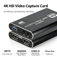 Hot 4K 60fps Video Capture Card for HDTV USB 3.0 Device for X-box & PS/4 Live Streaming & Gaming MP4 Recording Format