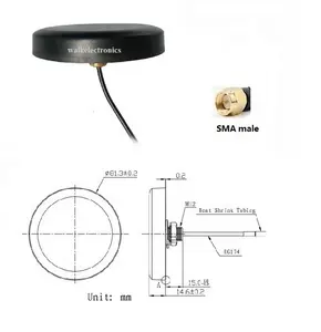 야외 사용 나사 마운트 SMA 남성 방수 GSM 3G 안테나 IP67 지붕 마운트 3g gprs 멀티 밴드 자동차 안테나