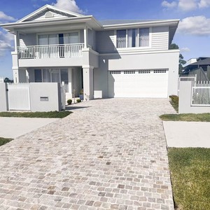 <strong>Mesh</strong> Cobblestone Multicolor Quartzite Paver <strong>Cubes</strong> <strong>on</strong> <strong>Mesh</strong> for Patio and Driveway Available in Various Colors Different Patterns - Product Image 5