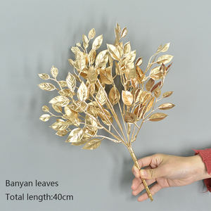 All'ingrosso decorazione di nozze <span class=keywords><strong>d</strong></span>'<span class=keywords><strong>oro</strong></span> fiori artificiali gambo lungo foglia <span class=keywords><strong>d</strong></span>'acero ramo di fiori pendenti per san valentino <span class=keywords><strong>oro</strong></span> - Product Image 4
