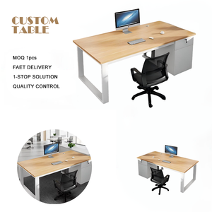 Scrivania Moderna <span class=keywords><strong>in</strong></span> Acciaio, Arredo di Lusso Confortevole, Postazione di <span class=keywords><strong>Lavoro</strong></span> per Manager Aziendale, Tavolo Direzionale Durevole per <span class=keywords><strong>Ufficio</strong></span> Domestico - Product Image 1