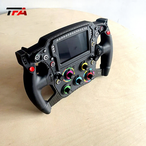 Volante de Carreras de Alta Gama en Fibra de Carbono con Aspecto de Fórmula 1, Pantalla Integrada en el Tablero y Botones Programables - Product Image 5