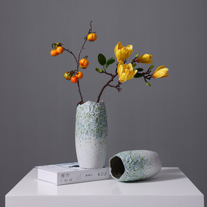 Vase en céramique sophistiqué de qualité supérieure, à double usage pour fleurs fraîches, séchées ou hydroponiques - Product Image 4