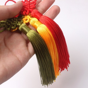 Llavero Hecho a Mano con Nudo de Amor Chino, Borla de la Suerte, Amuleto de Joyería, Colgante Oriental, Decoración para Fiestas de Año Nuevo, Bodas, Regalo - Product Image 1