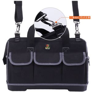 Heavy Duty 18-inch Close Top Wide Mouth Storage Electrician Tool Bag with Padded Adjustable Shoulder Strap - Product Image 3