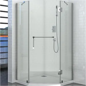 Çerçevesiz duş kabinleri banyo cam duş kapıları çerçevesiz duş cam kapi