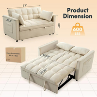 Sofá Cama Convertible Moderno en Oferta con Cama Extraíble para Sala de Estar y Apartamento
