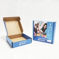 Boîte d'expédition en carton ondulé rigide, résistante aux chocs, avec couvercle rabattable, en papier kraft, pour accessoires électroniques