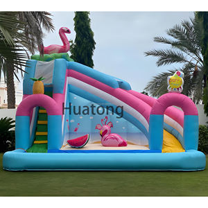 Tobogán Inflable Comercial de PVC con Forma de Flamenco, Castillo Hinchable Combinado para Niños, Piscina Inflable con Tobogán - Product Image 2