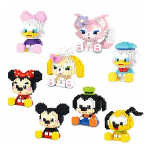 Wholesale Factory Direct Sell Cartoon Character Bricks Toys Child Hardness Level Ease to Build DIY Educational Toys