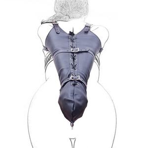 Unisex PU Leather Arm Binder <strong>Bondage</strong> Harness Glove Sleeves Lockable BDSM <strong>Bondage</strong> Restraints Adult Costumes Sex Toys for Couples - Product Image 2
