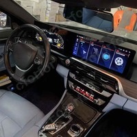Radio mobil untuk BMW, Radio mobil 24.6 "seri 5 2009-2017 diubah ke 2024 Android 13 navigasi GPS layar ganda instrumen LCD layar besar