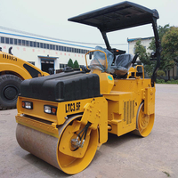 Rouleau vibratoire à double tambour compact de 3,5 tonnes LTC3.5F-4 pour les chantiers de construction