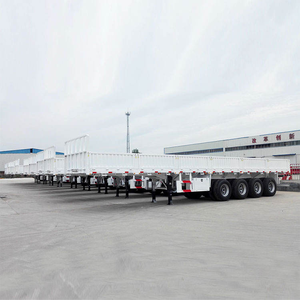 Semi-remorque à ridelles 3 essieux en acier, capacité de charge maximale 5-10 tonnes, pneus 12R22.5, neuve, fabrication Shandong - Product Image 4