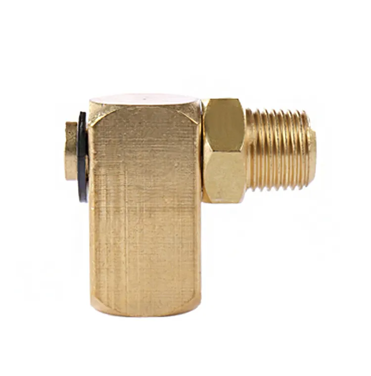 Messing Draaibare Haakse Connector Elleboog Adapter Smering Fittings Voor 4Mm 6Mm Od Buis Professionele Groothandelaar