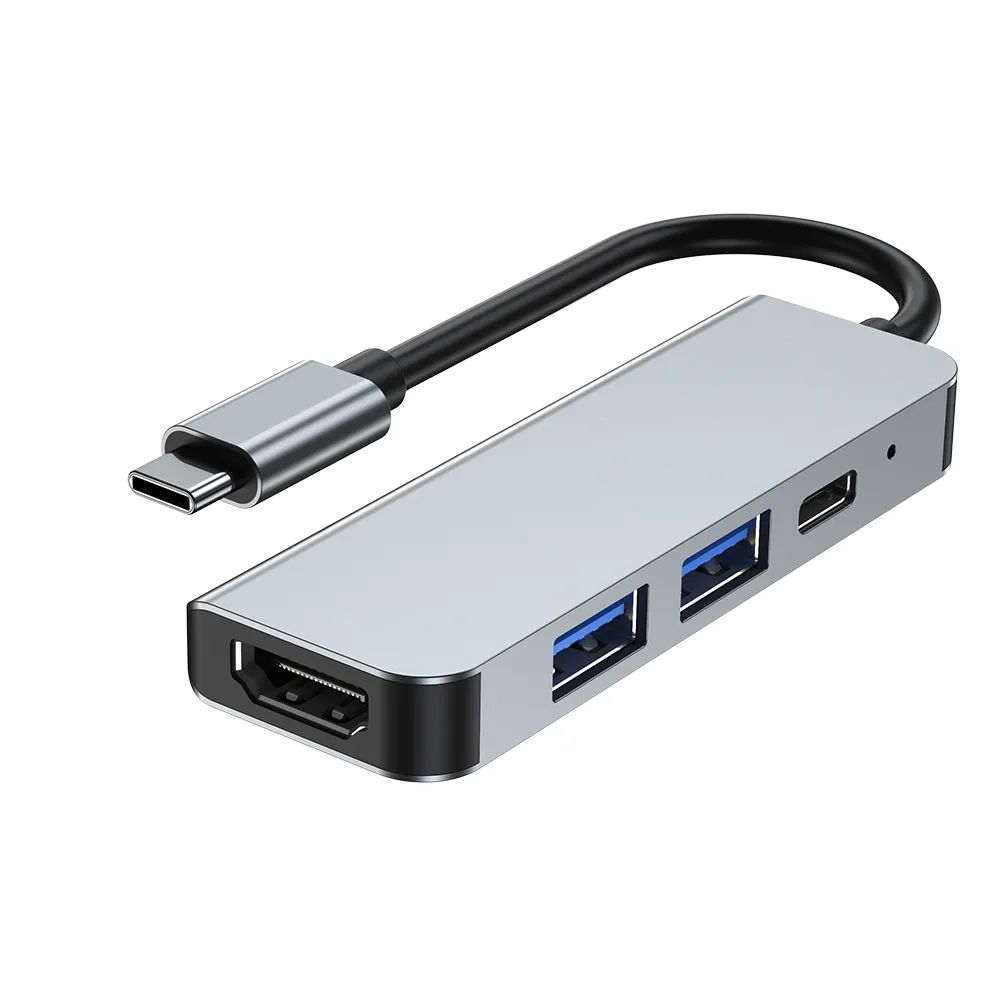 Aluminium Type-C Om Hd-Mi Usb3.0 Usb 2.0 Pd 4 Poort 4 In 1 Docking Station type C Usb Hubs CY011