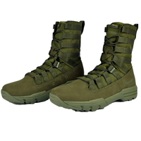 Bottes tactiques pour hommes, hauteur au-dessus du genou, imperméables, chaussures de combat d'extérieur, fermeture à lacets, tige en microfibre, doublure en coton, fonction USB
