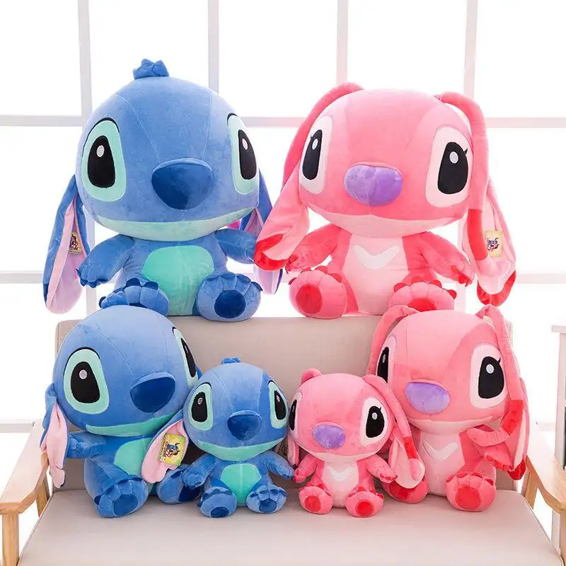 Rose bleu Lilo point poupée mignon pas cher grue Machine poupées meilleure vente Anime Figure personnage de dessin animé jouets en peluche enfants