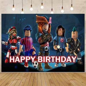 <span class=keywords><strong>Roblox</strong></span> jeu thème fête Photo toile de fond jeu chaud toile de fond tissu enfants <span class=keywords><strong>anniversaire</strong></span> Photo fond pour garçons fête décoration - Product Image 5