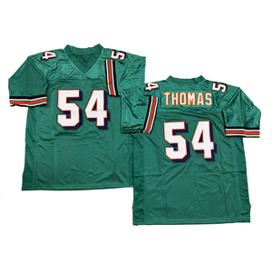 Gestikt rugbyshirt voor heren in vintage-stijl Zach Thomas Mark Clayton Mark Duper Jason Taylor S-3XL Snelle verzending - Product Image 2