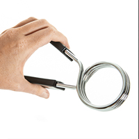 Colliers de serrage VIGFIT pour haltères et barres de musculation, avec clip à ressort spécial de 50 mm et boucle anti-déchirure