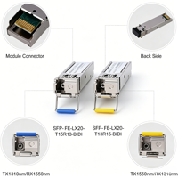 Module émetteur-récepteur optique à fibre optique SFP BiDi 1,25 G de haute qualité 1310 nm-TX/1550 nm-RX 60 km DFB DDM SM avec connecteur SC compatible FTTX