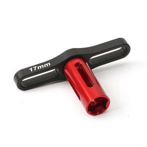 Llave de vaso en T de 17 mm para tuercas de rueda, de acero endurecido, herramienta de reparación <span class=keywords><strong>RC</strong></span> para desmontaje de buje hexagonal de rueda de buggy, camión o truggy <span class=keywords><strong>RC</strong></span> de 1/8 - Product Image 4