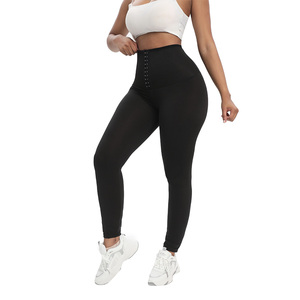 Vente flash Pantalons de sauna pour <span class=keywords><strong>transpiration</strong></span>, taille haute, contrôle du ventre, gaine amincissante, leggings de sauna pour femmes - Product Image 3
