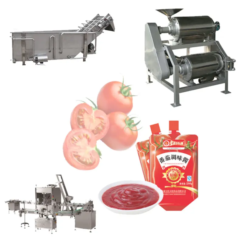 Linea di produzione automatica del Ketchup della salsa di pomodoro di prezzi di fabbrica macchina per fare il concentrato di pomodoro del creatore del concentrato di pomodoro