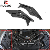 Kit de garnitures en fibre de carbone sèche pour couvercle de phare et panneau de capot moteur pour BMW G80 G81 M3 G82 G83 M4 G87 M2 S58 Finition brillante/mate