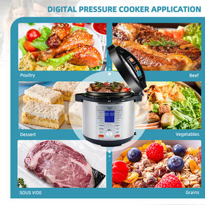 Cuisinière multifonction de haute qualité 6Qt <span class=keywords><strong>sous</strong></span> <span class=keywords><strong>vide</strong></span> 1000W 1500W Cuisine ménagère 2 en 1 Autocuiseur électrique - Product Image 4