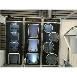 Hublot carré en verre trempé avec transmission de lumière et ventilation en acier, en alliage d'aluminium, pour camping-cars, yachts et bateaux - Product Image 2