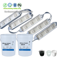 Gel de scellement en silicone ignifuge en gros pour boîtier de jonction de panneau solaire, à deux composants A et B, pour usage en emballage