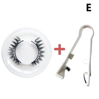 Cils magnétiques avec applicateur, pas besoin de colle, réutilisables, aspect naturel, kit de faux cils avec miroir, étanche