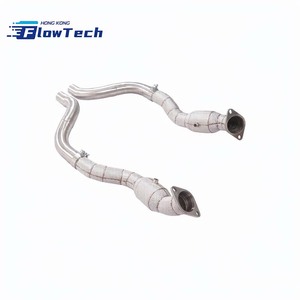 Collecteur d'échappement catalyseur haute performance en acier inoxydable T304 avec bouclier thermique pour Dodge Challenger 6.4L HEMI 2015-2023 - Product Image 3
