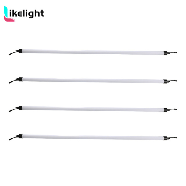 DC24V RGB Pixel LED Tube Light 360° Hanging Bar Light SPI DMX Control Linear Light for Stage DJ Club Decoration