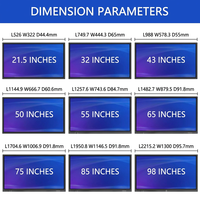 Écran tactile interactif tout-en-un pour conférence mobile 4K UHD IPS, écran intelligent multi-touch 20 points pour système d'exploitation Android 2.1