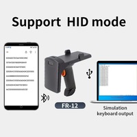 Emulador de Teclado RFID UHF, Lector de Tarjetas Inteligentes USB/BT, Material ABS, Lector de Proximidad