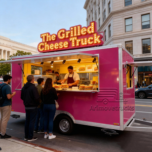 รถขายอาหารเบียร์รถพ่วงสำหรับจัดเลี้ยงอาหารแบบเคลื่อนที่มีอุปกรณ์ครบครันรถเข็นกาแฟกลางแจ้งรถขายอาหารไอศกรีมเพียบพร้อม - Product Image 4