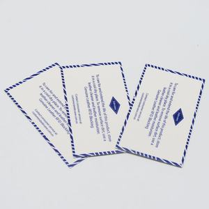 การ์ดขอบคุณรีไซเคิลแบบกำหนดเองเป็นมิตรกับสิ่งแวดล้อม ทำจากกระดาษอาร์ต พร้อมโลโก้ปั๊มฟอยล์สีทอง - Product Image 5