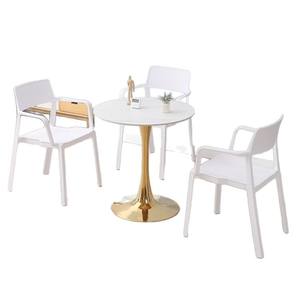 Mesa de Restaurante Cuadrada de Estilo Nórdico con Superficie de Melamina, Duradera, para Uso de Adultos y Personas Mayores - Product Image 5