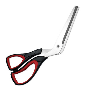 Pizza <b>Scissors</b> Stainless Steel Black And Red Elbow Shape For Home Use - Product Image 3