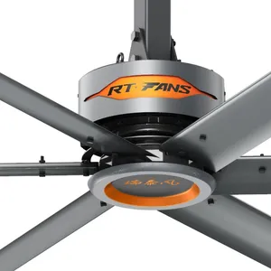 RTFANS PMSM direct drive industrial ceiling fan for factory 24ft hvls fan