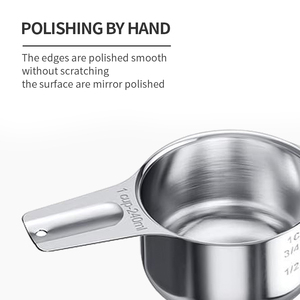Juego de 15 <span class=keywords><strong>tazas</strong></span> medidoras de acero inoxidable y cucharas, herramientas de medición de cucharadita para cocinar y hornear - Product Image 3