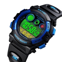 Jam Tangan anak laki-laki dan perempuan, Jam Tangan Digital olahraga Led warna-warni tahan air 5ATM Natal 1451 1547