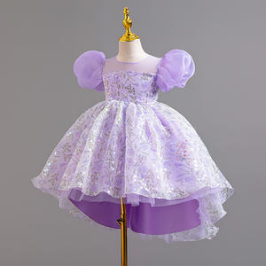 Abito Estivo in Tulle a Petali per Bambina, Vestito da Damigella per Prima Comunione e Feste - Product Image 5