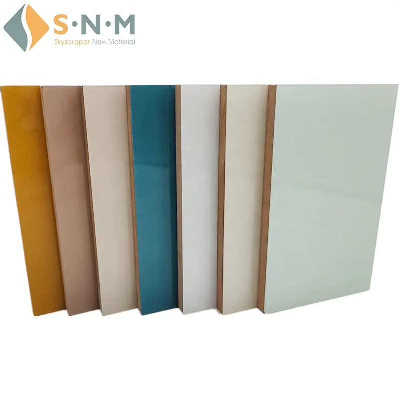 Skyscraper Factory 4*8ft 4*9ft Laminate Block Board Particle Board Plywood MDF Wood Board For Furniture